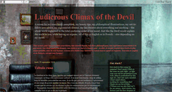 Desktop Screenshot of ludicrousclimaxofthedevil.blogspot.com