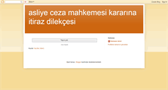 Desktop Screenshot of dilekce-ornekleri.blogspot.com