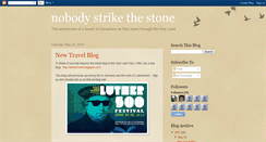 Desktop Screenshot of nobodystrikethestone.blogspot.com