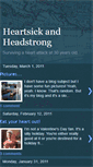 Mobile Screenshot of heartsickandheadstrong.blogspot.com