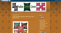 Desktop Screenshot of indiancushioncovers.blogspot.com