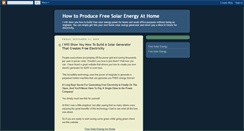 Desktop Screenshot of free-home-solar-energy.blogspot.com