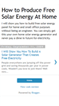 Mobile Screenshot of free-home-solar-energy.blogspot.com