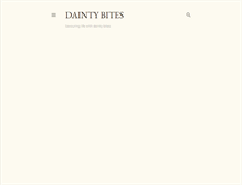 Tablet Screenshot of daintybites.blogspot.com