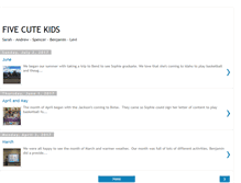 Tablet Screenshot of ourfivecutekids.blogspot.com