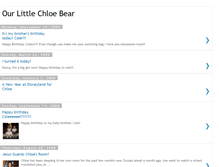 Tablet Screenshot of chloebear.blogspot.com