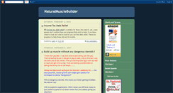Desktop Screenshot of naturalmusclebuilder.blogspot.com