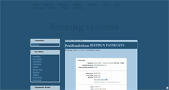 Desktop Screenshot of earningsystems.blogspot.com