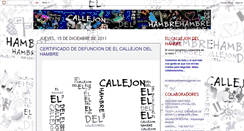 Desktop Screenshot of elcallejondelhambre.blogspot.com