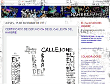 Tablet Screenshot of elcallejondelhambre.blogspot.com