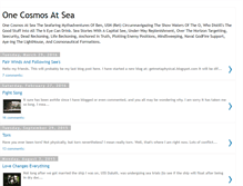 Tablet Screenshot of onecosmosatsea.blogspot.com