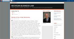 Desktop Screenshot of michiganbusinesslaw.blogspot.com