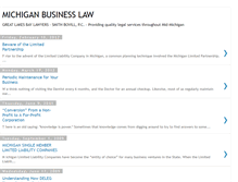 Tablet Screenshot of michiganbusinesslaw.blogspot.com