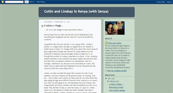 Desktop Screenshot of collinandlindsayinkenya.blogspot.com