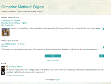 Tablet Screenshot of orthodoxmothersdigest.blogspot.com