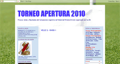 Desktop Screenshot of aperturafutbol2010.blogspot.com