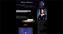 Desktop Screenshot of danascullyfbi.blogspot.com