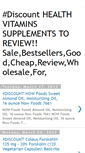 Mobile Screenshot of healthvitaminssupplementstoreview.blogspot.com