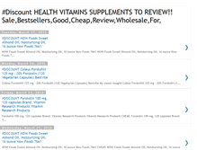 Tablet Screenshot of healthvitaminssupplementstoreview.blogspot.com