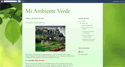 Desktop Screenshot of miambienteverde.blogspot.com