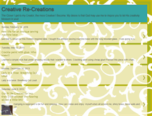 Tablet Screenshot of creativerecreations.blogspot.com