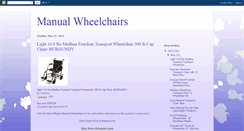 Desktop Screenshot of manualwheelchairsby.blogspot.com