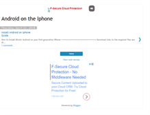 Tablet Screenshot of androidoniphone.blogspot.com