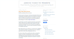 Desktop Screenshot of addingvideotowebsite.blogspot.com