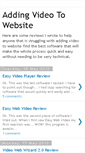Mobile Screenshot of addingvideotowebsite.blogspot.com