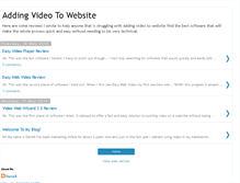 Tablet Screenshot of addingvideotowebsite.blogspot.com