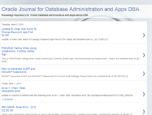 Tablet Screenshot of dba-journal.blogspot.com