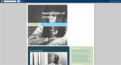 Desktop Screenshot of maniofcrowds.blogspot.com
