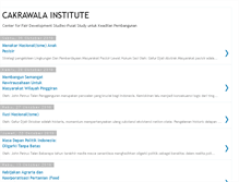 Tablet Screenshot of cakrawalainstitute.blogspot.com