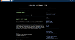 Desktop Screenshot of ironicobservances.blogspot.com