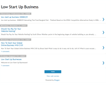 Tablet Screenshot of lowstartupbusiness.blogspot.com