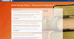 Desktop Screenshot of mormonreliefsocietyhistory.blogspot.com