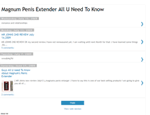 Tablet Screenshot of magnumpenisextender.blogspot.com