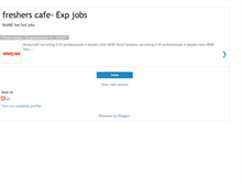Tablet Screenshot of fresherscafe-exp.blogspot.com