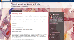 Desktop Screenshot of chroniclesofanaveragejosie.blogspot.com