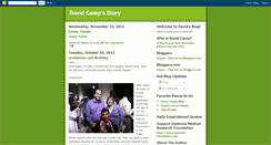 Desktop Screenshot of davidcampsdiary.blogspot.com