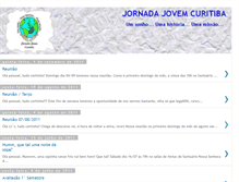 Tablet Screenshot of jornadajovemcuritiba.blogspot.com