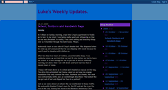 Desktop Screenshot of lukes-weekly-updates.blogspot.com