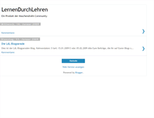 Tablet Screenshot of lernendurchlehren.blogspot.com