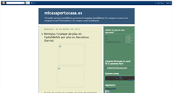 Desktop Screenshot of micasaportucasa.blogspot.com