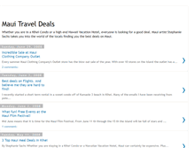 Tablet Screenshot of mauitraveldeals.blogspot.com