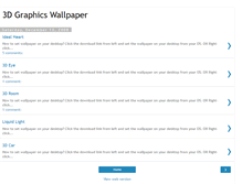 Tablet Screenshot of 3dgraphicswallpaper.blogspot.com