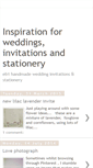 Mobile Screenshot of handmadeweddinginvites.blogspot.com