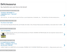 Tablet Screenshot of deliciousaurus.blogspot.com
