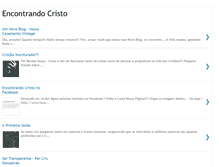 Tablet Screenshot of encontrandocristo.blogspot.com