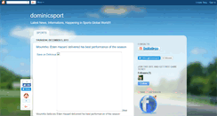 Desktop Screenshot of dominicsport.blogspot.com